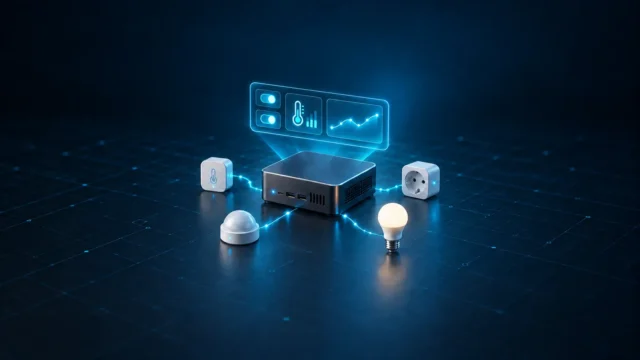 Hybrid Energy Flow Card: ostrovní FVE a síť v Home Assistantu